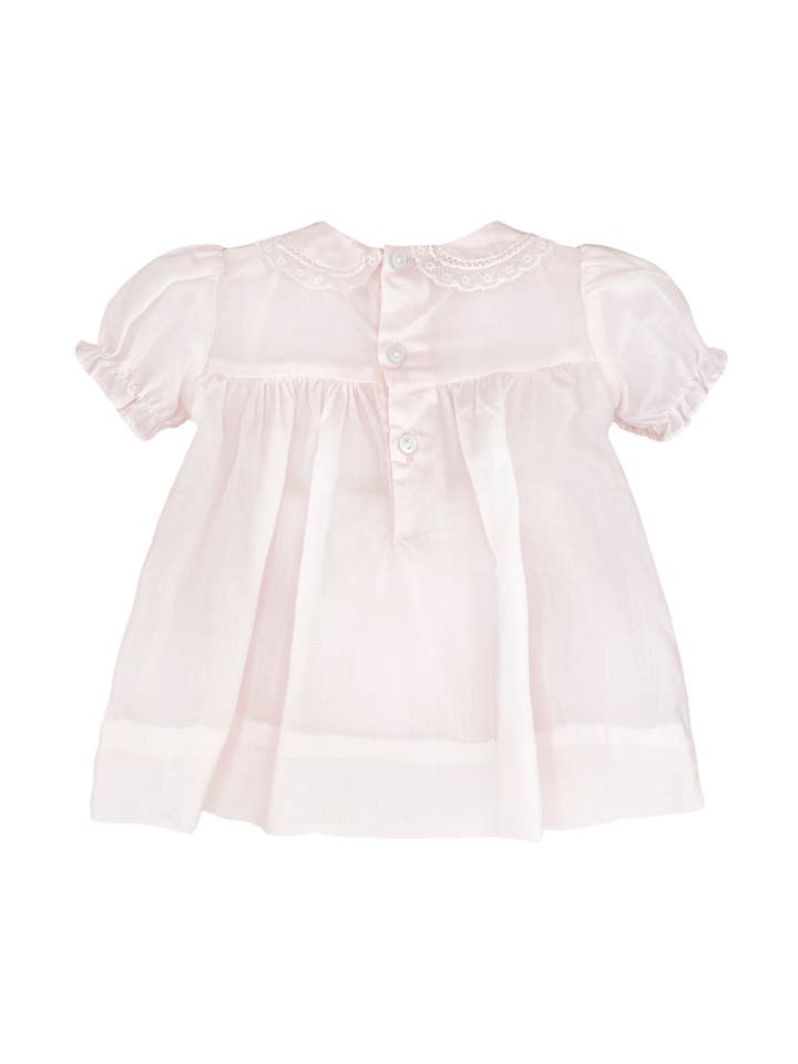 Fully smocked Dress w/ lace