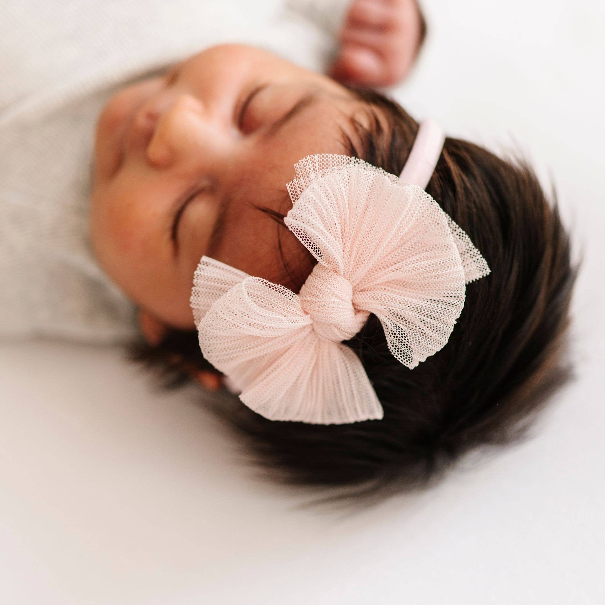Baby Bling® Tulle Baby FAB® Skinny soft tulle bow headband
