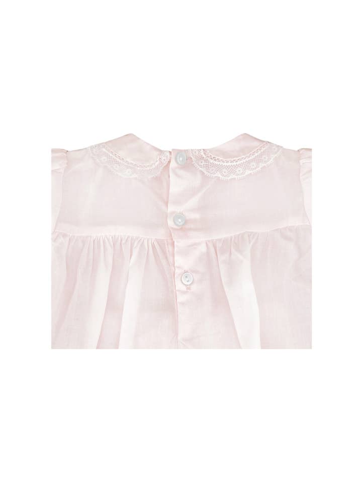 Fully smocked Dress w/ lace