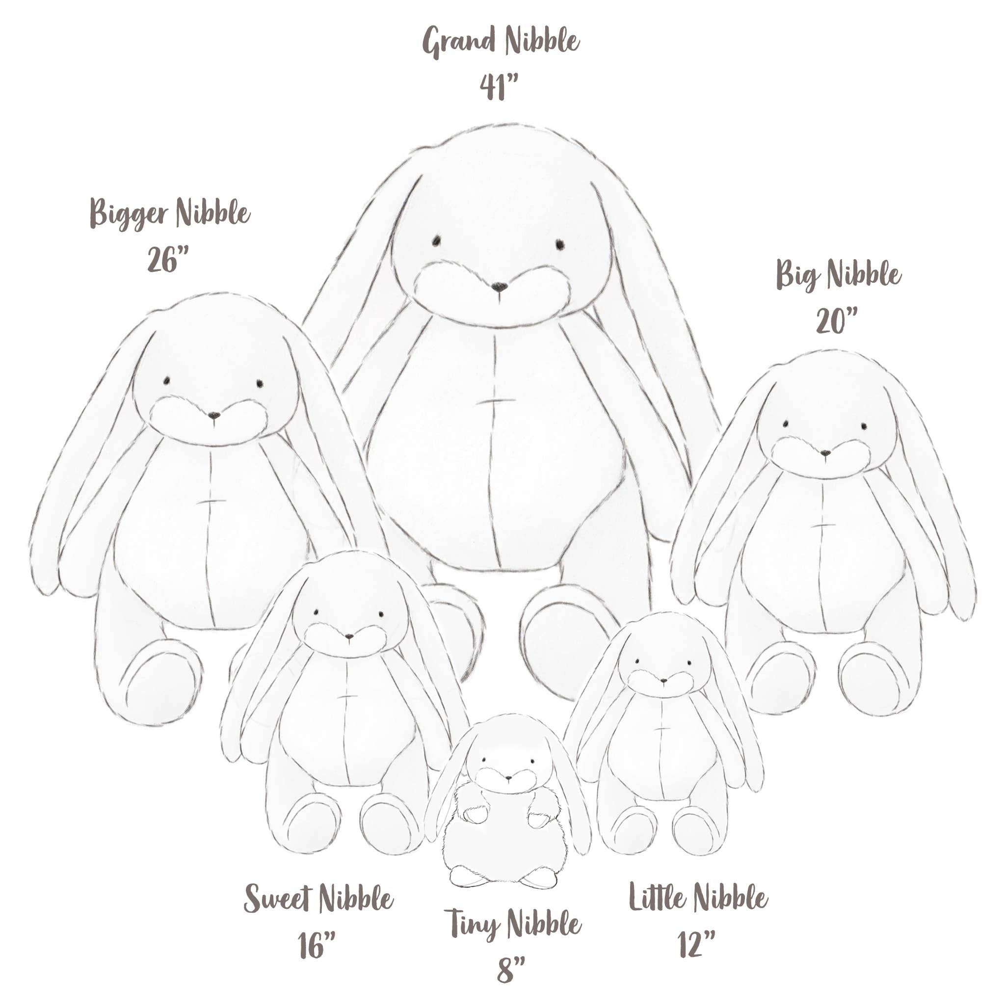 Little Nibble 12" Bunny - Lilac Marble