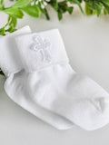 Unisex christening socks