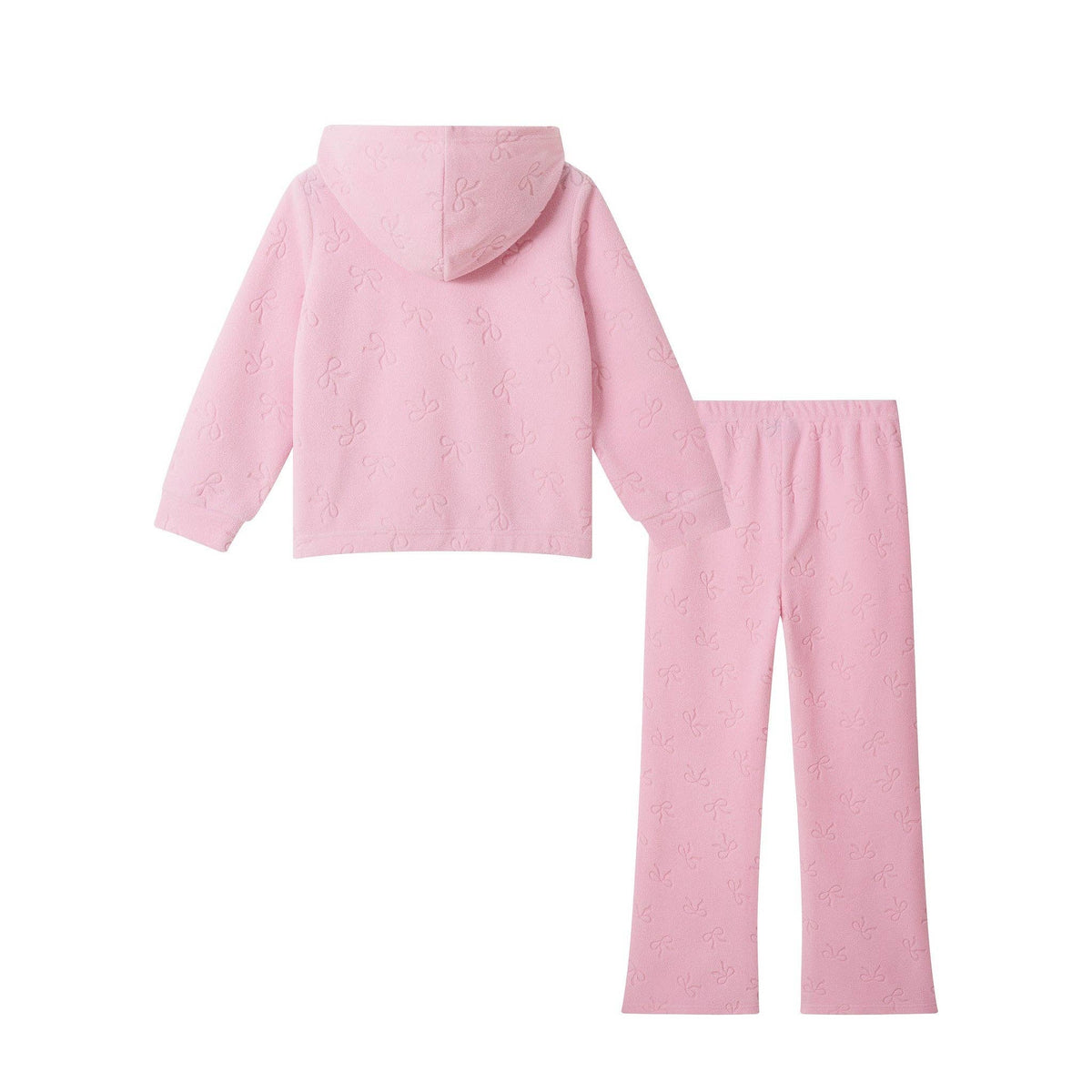 Plush Hoodie & Matching Pant Set | Bows