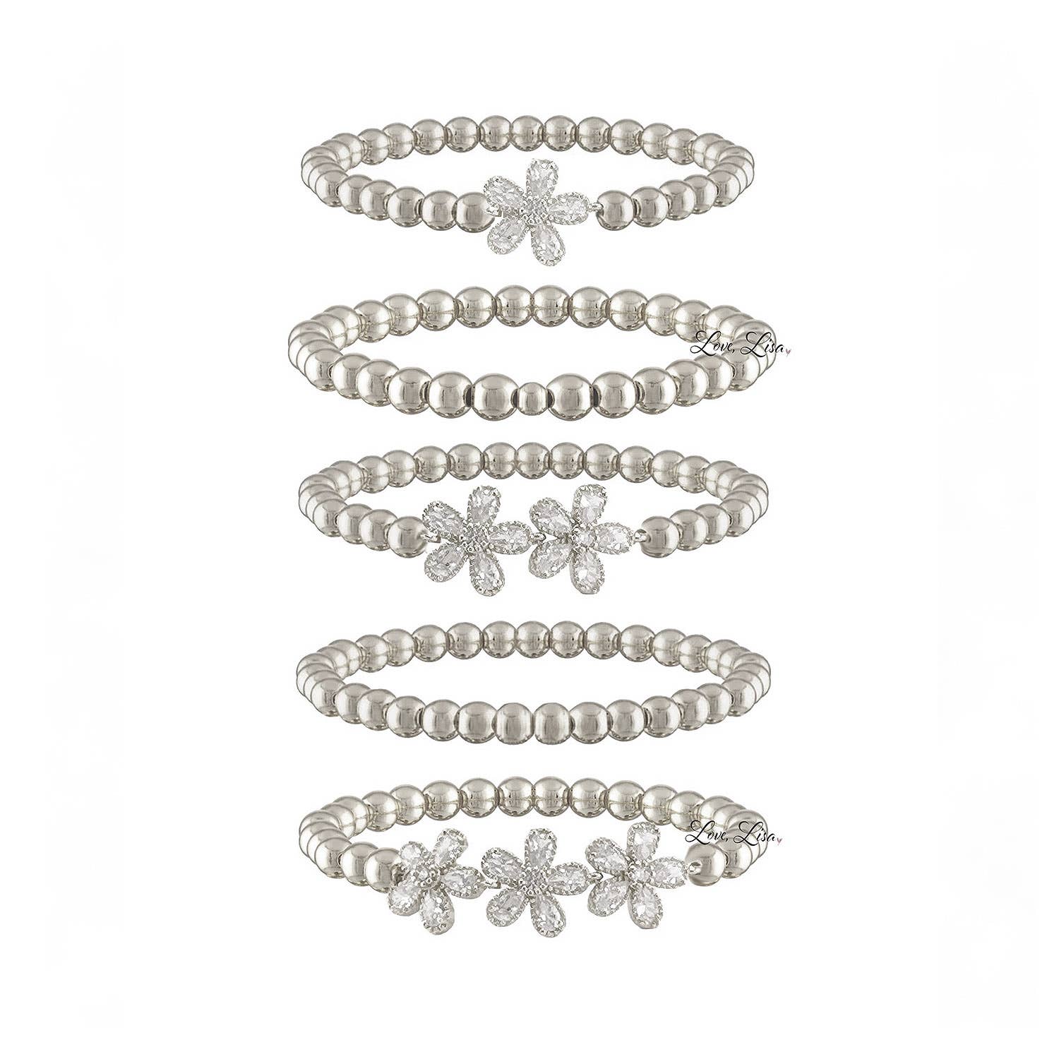 Felicity Floral Collection of Bracelets