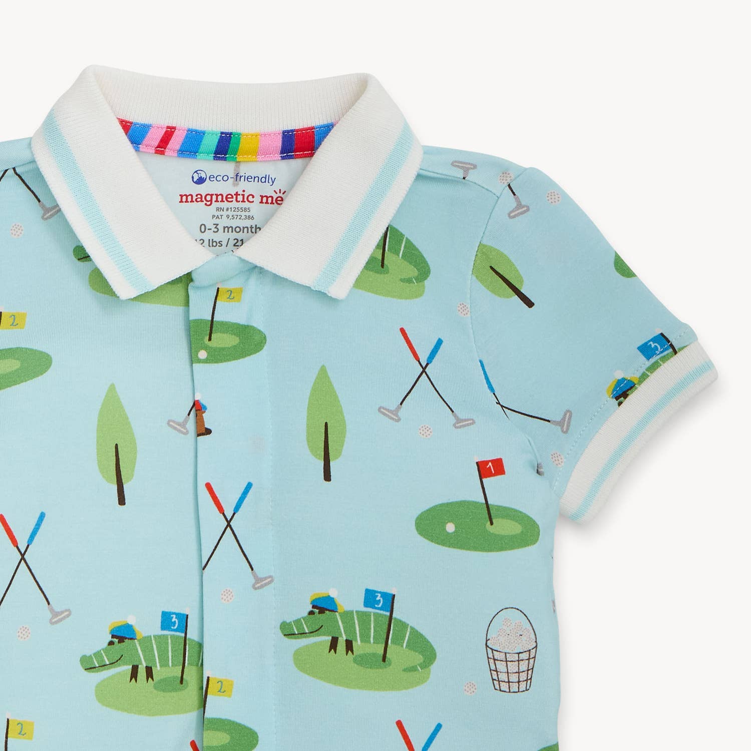 GOPHER IT MODAL MAGNETIC S/S SHORT POLO ROMP