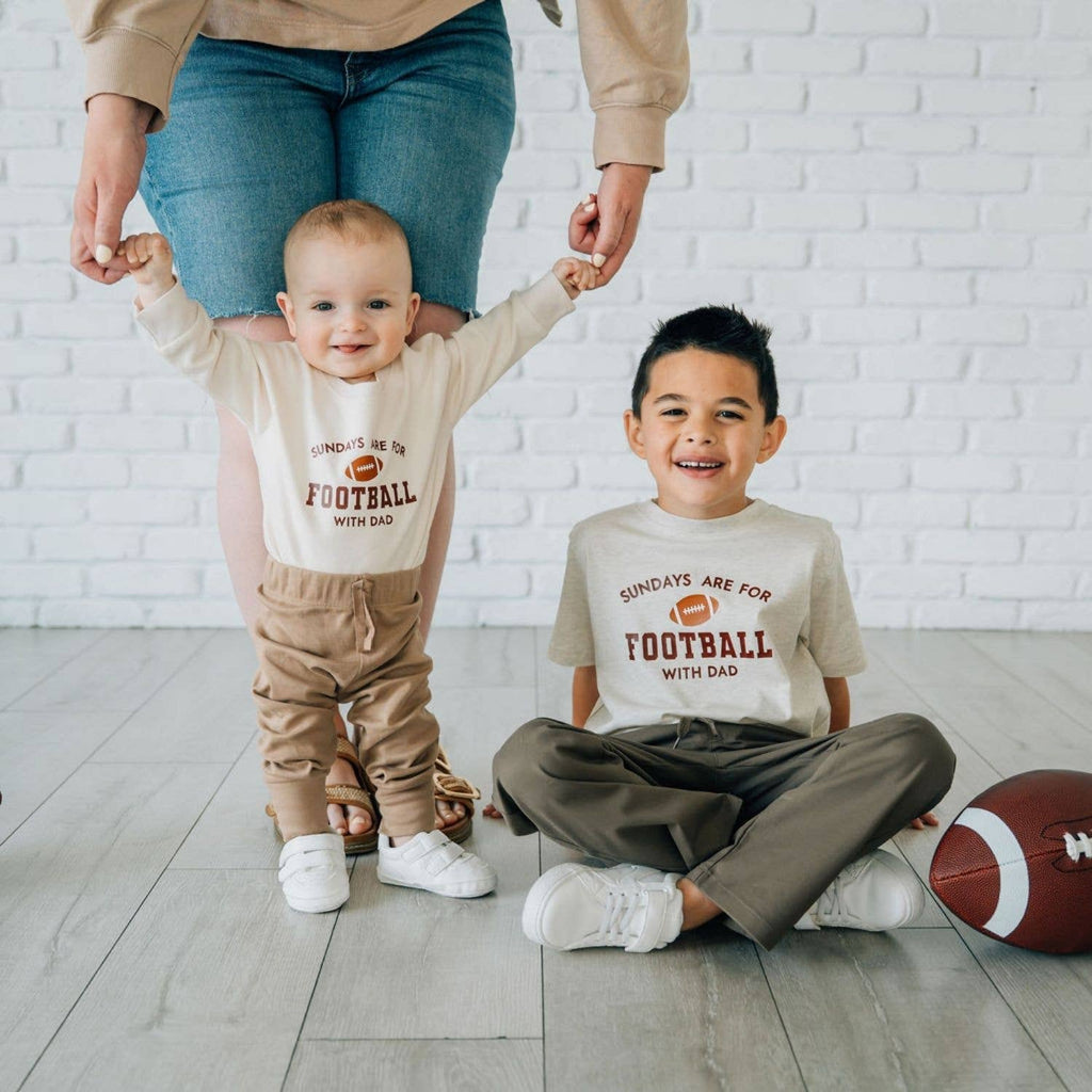 Sundays Are For Football Long Sleeve Romper - Boys Clothing
