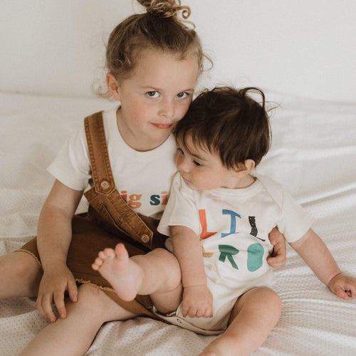 Baby graphic organic bodysuit | lil bro original