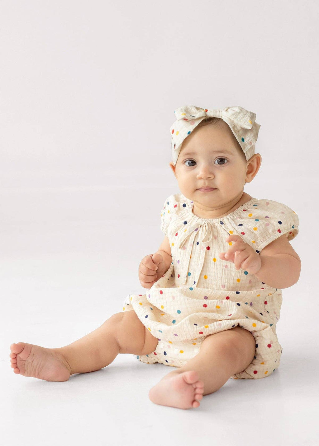 Confetti Cutie Cap Sleeve Romper