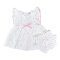 Sylvie Flower Baby Dress + Bloomer (Organic)