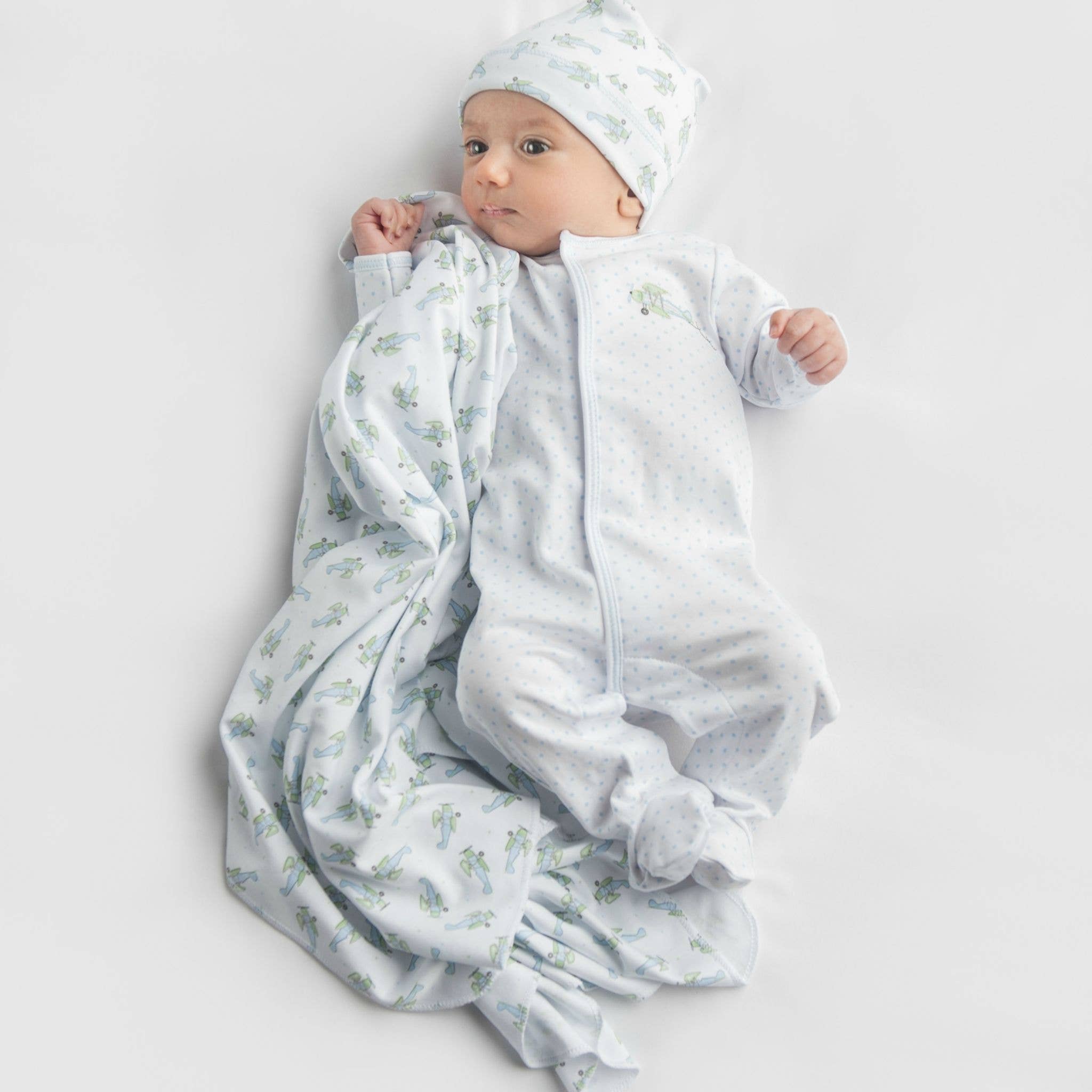 Take Flight Embroidered Footie