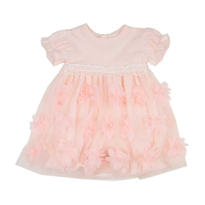 Haute Baby peach blossom bubble dress