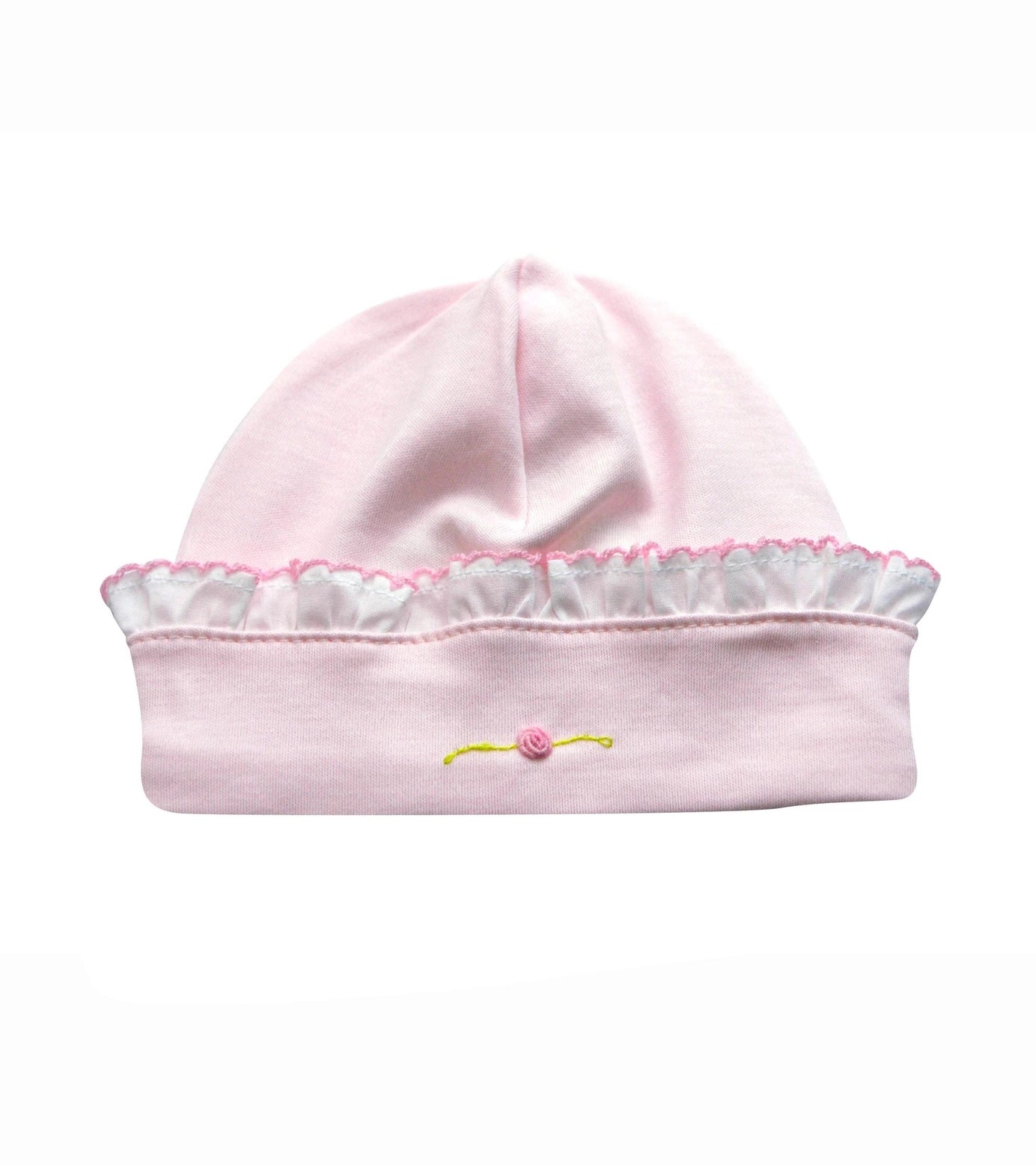 Pink Feather and roses hat