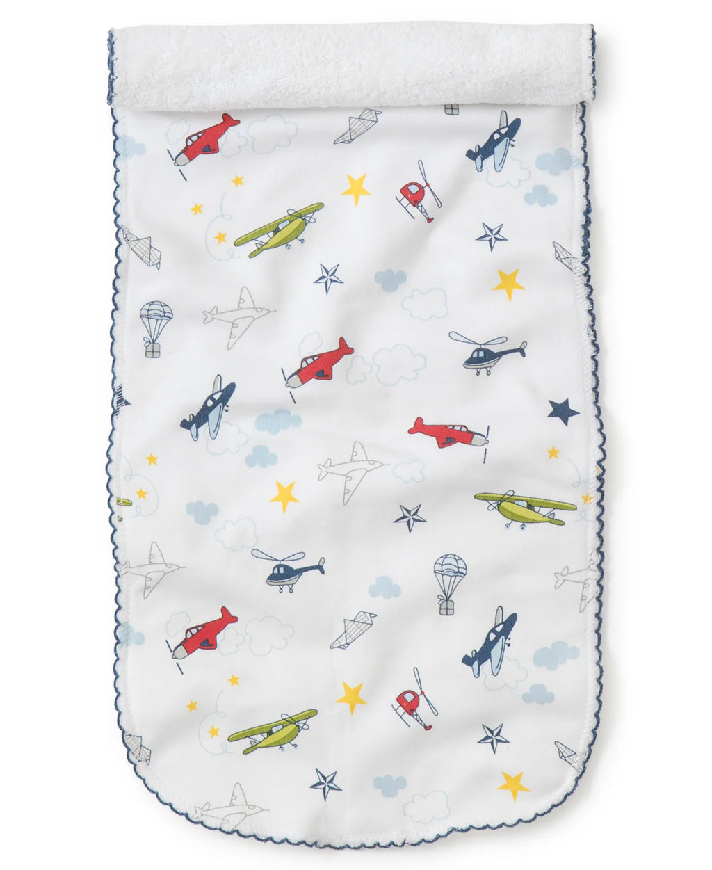 Aviators print burp cloth