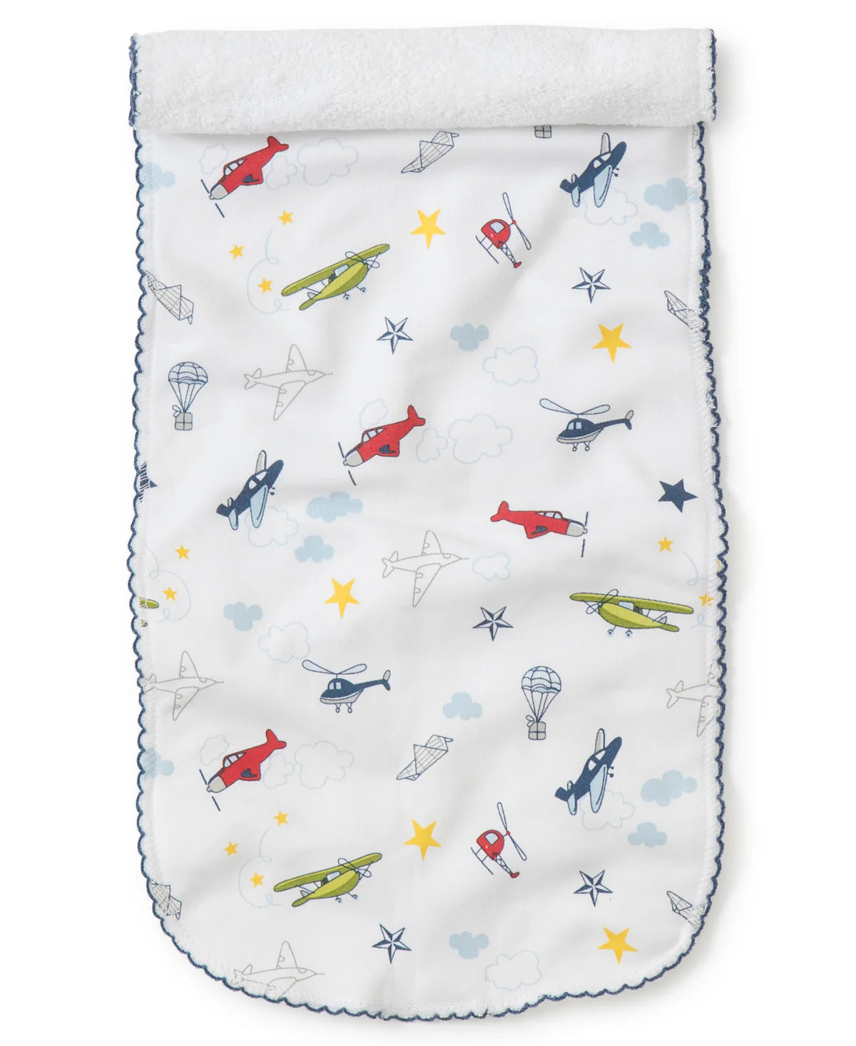 Aviators print burp cloth