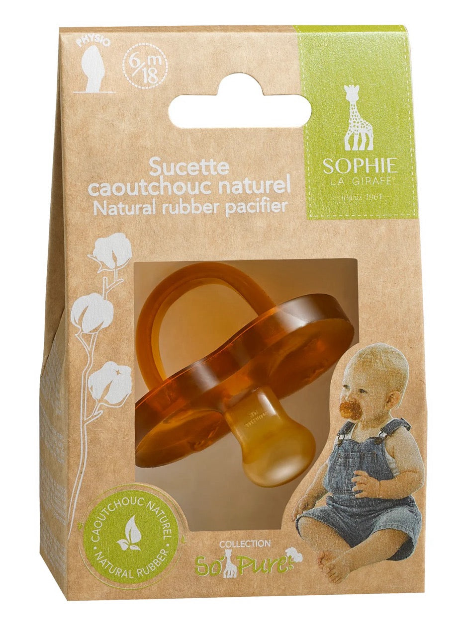 So pure natural rubber paci