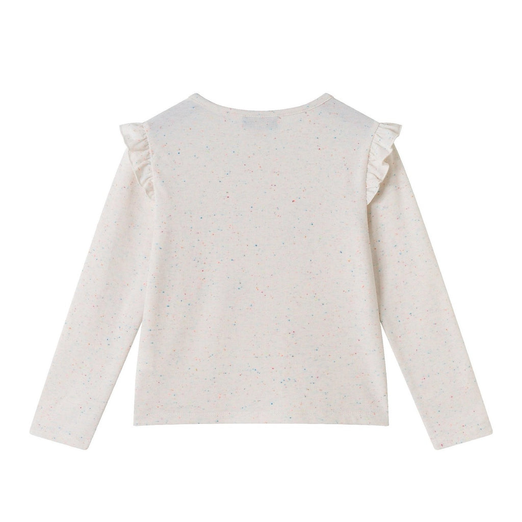 Speckled beige tee