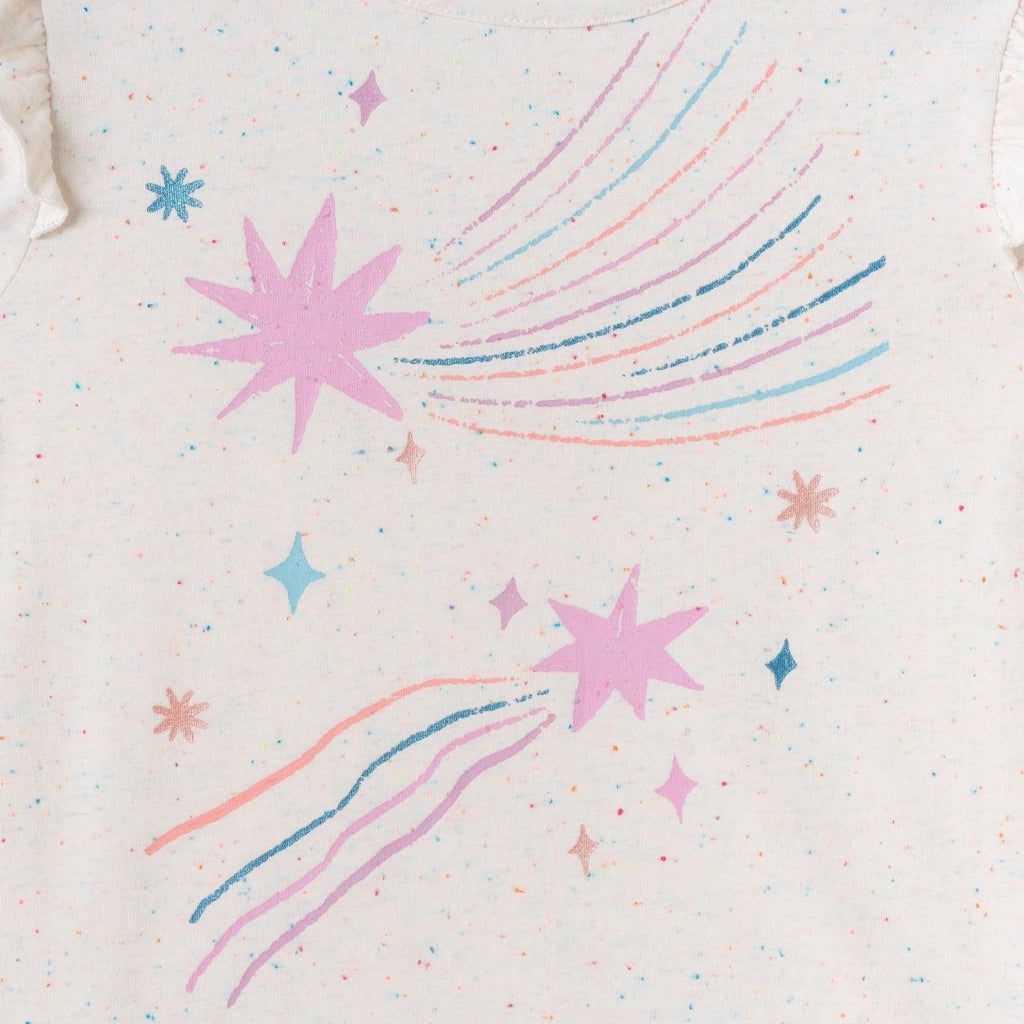 Speckled beige tee