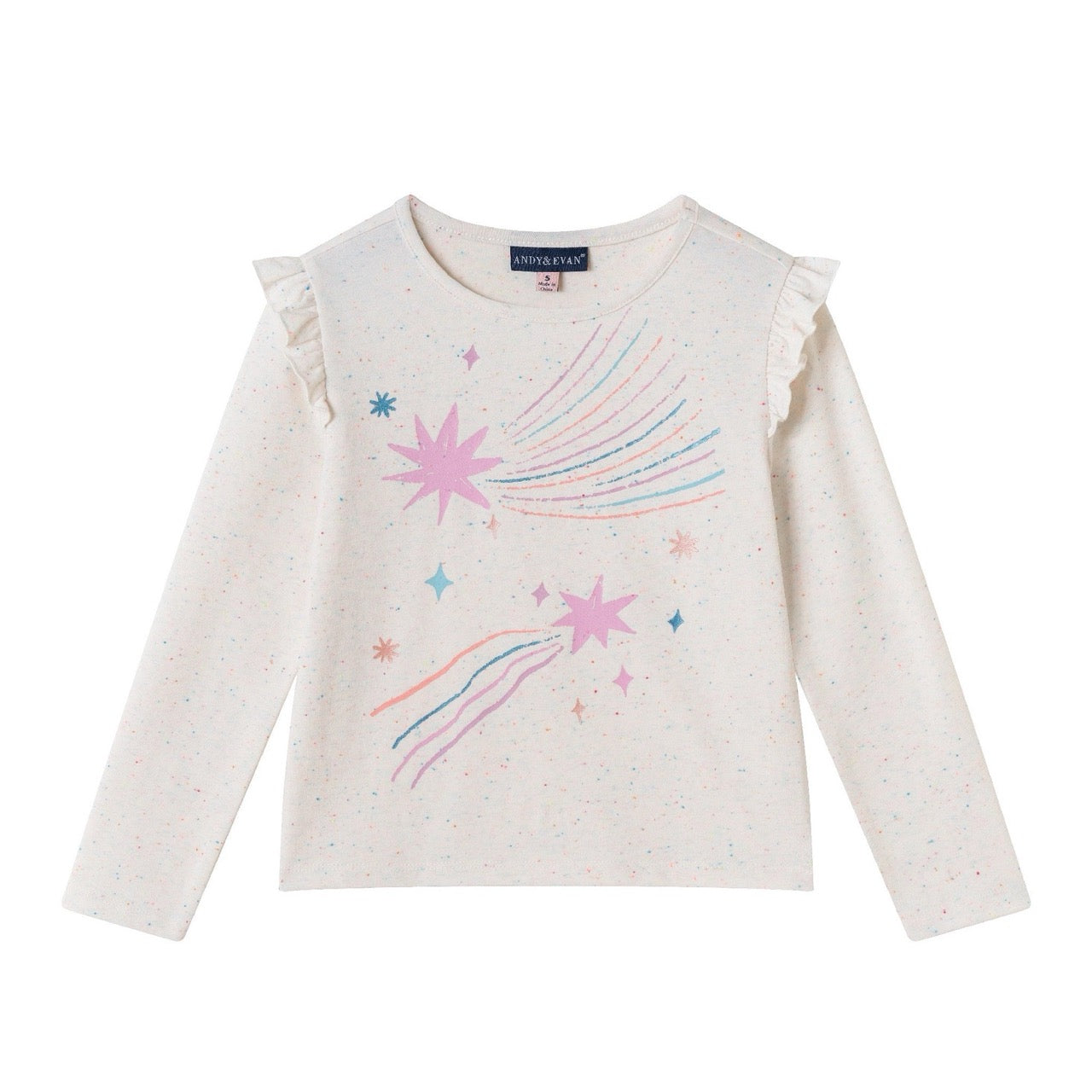 Speckled beige tee